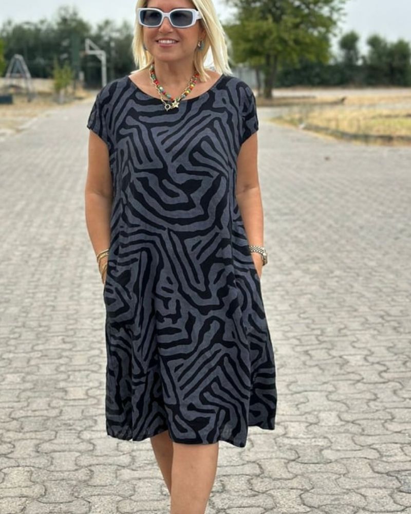 Annabel™ - Robe imprimée à col rond