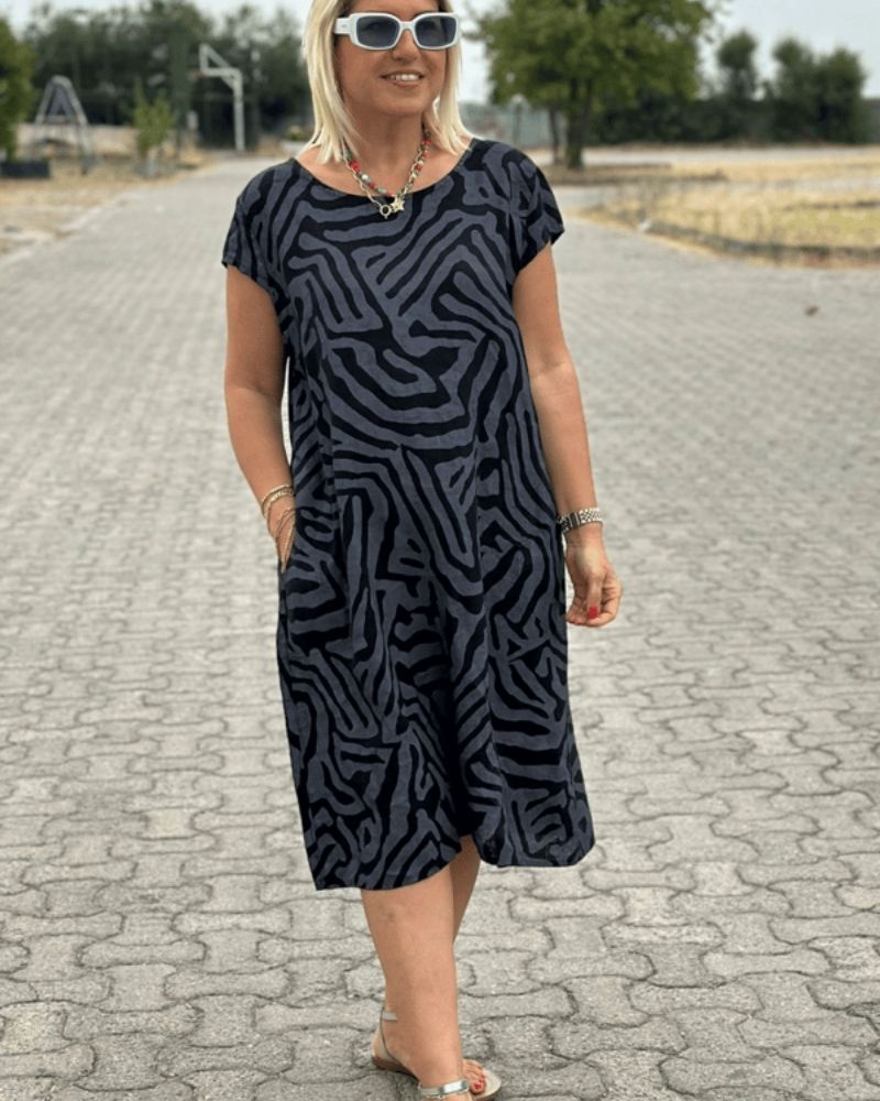 Annabel™ - Robe imprimée à col rond