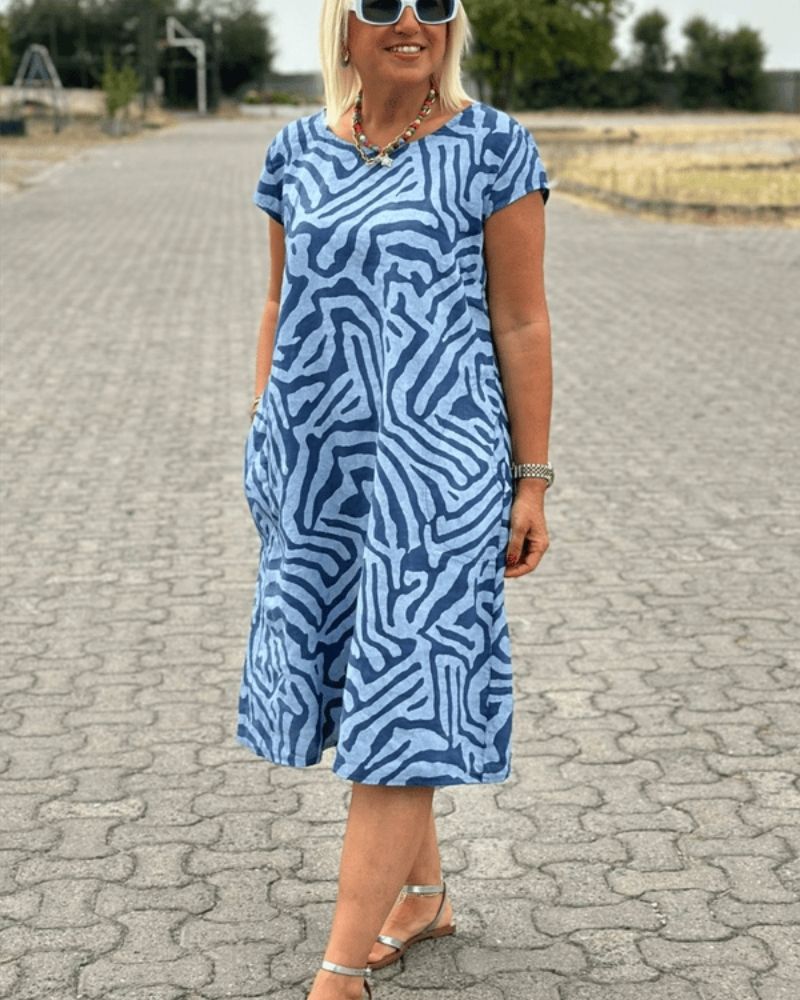 Annabel™ - Robe imprimée à col rond