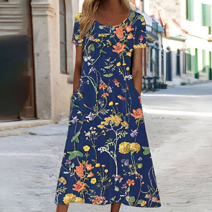 Anouk™ - Robe florale avec protection du ventre